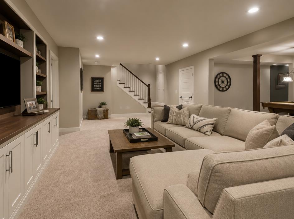 Finished Basement Lounge